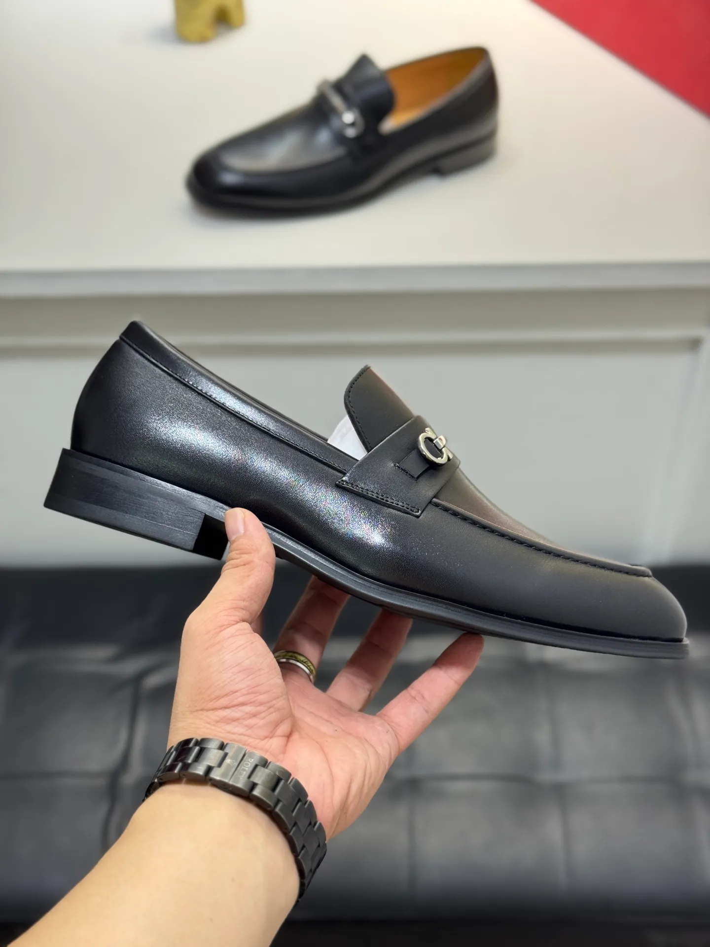 Men's men's shoes 💰480 [New style] 🐠🐠New Ferragamo [Ferragamo] top imported suit men's shoes 💯 Official website original copy, product materials: selected imported embossed calfskin + luxury hardware buckle accessories ~ imported water-dyed cow 🐂 leather lining. Strong three-dimensional visual effect, original combination outsole, multiple colors available😘 Size: 39-44 (customized at 45.46.47